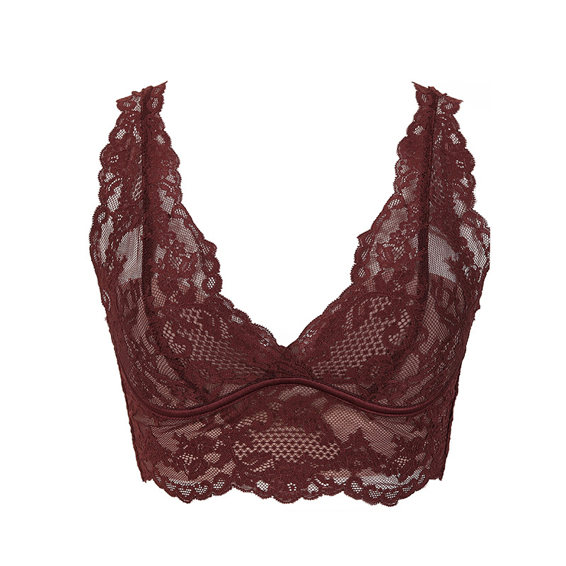 Womens French-style Backless Sexy Wireless Camisole Lingerie