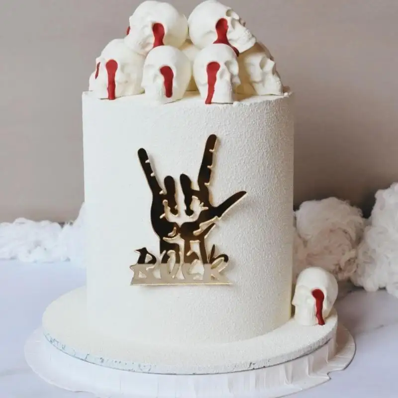 Creative Acrylic Rock Cake Decoration Ornament