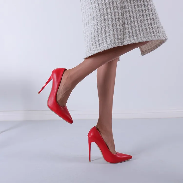 Autumn Stiletto Heel High Heels Pointed Toe Low-cut Shoes Women