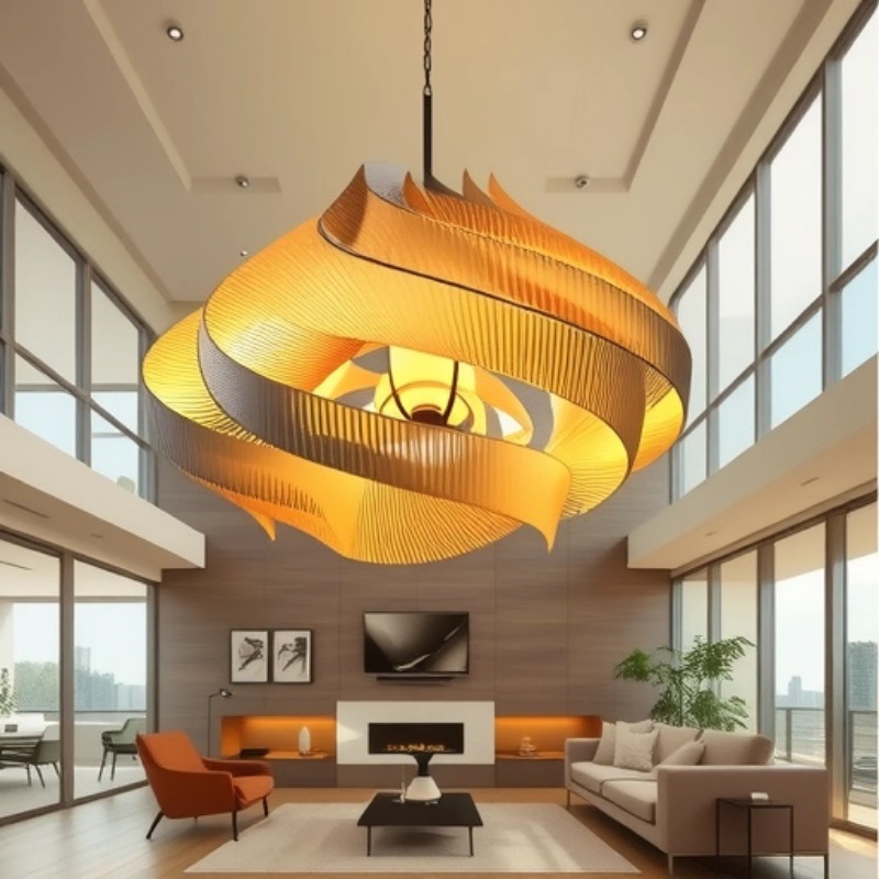 Retro Spiral Chandelier Perfect For Dining Rooms Studies Bedrooms And Bars