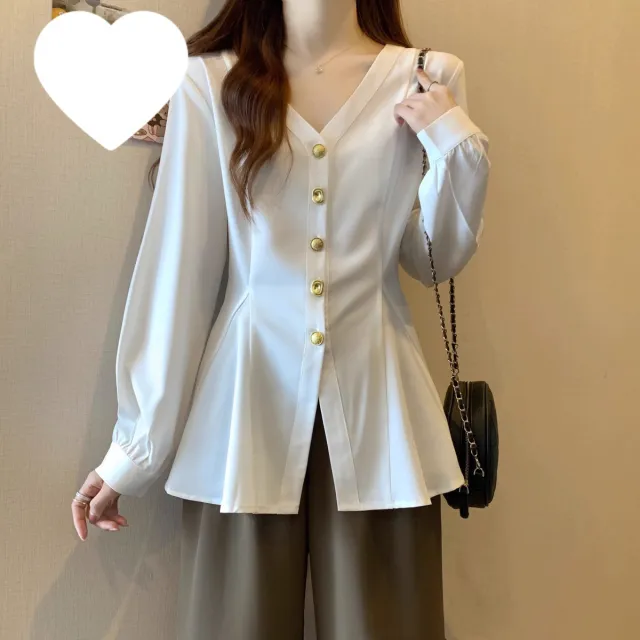 Stylish And Versatile Button down Commuter Shirt White - Shop at LoveMi