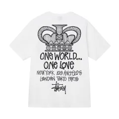Summer Men's And Women's Short-sleeved T-shirt - White - View 1
