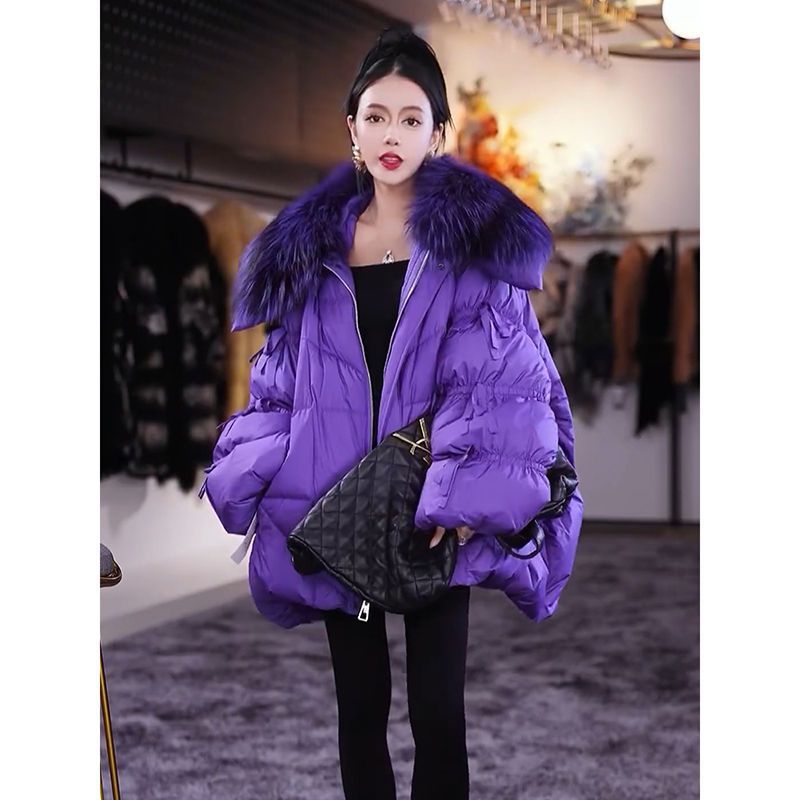 Title 4, Womens Fashion All-matching Fur Collar Cotton-...