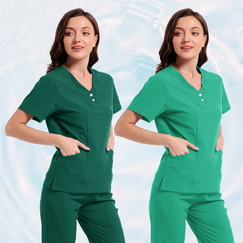 Work Uniform Scrub Top And Pants Nursing Set - Image 9