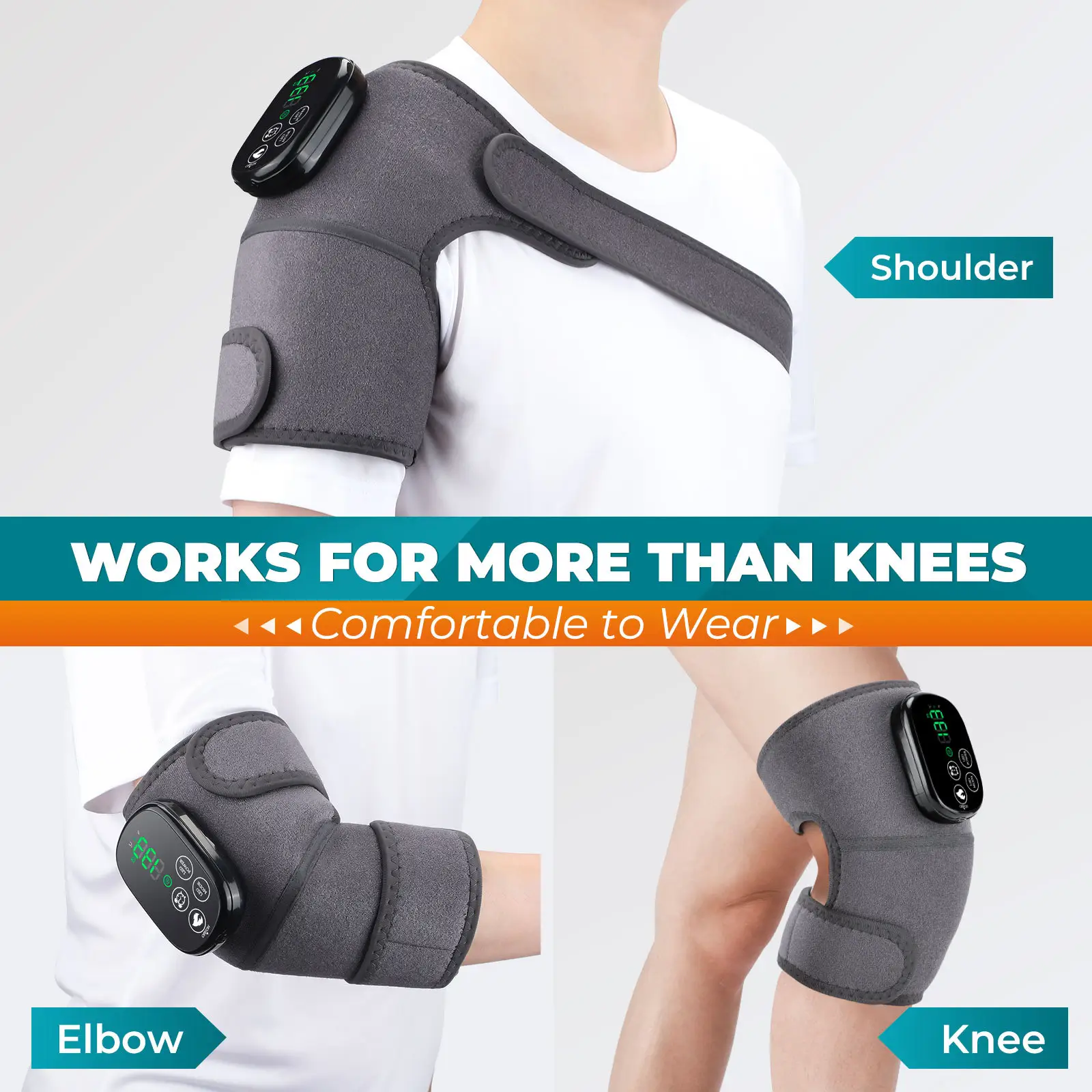 Hot Compress Red Light Knee Brace Therapy