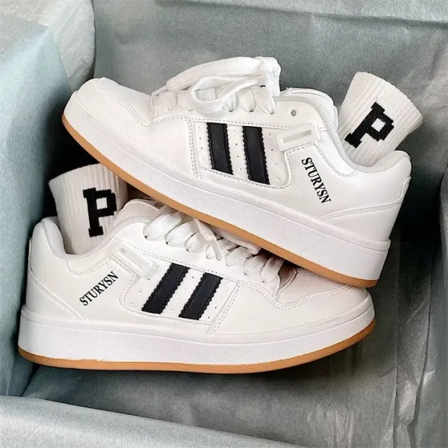 New Breathable All matching Sports Casual Borad Shoes Women White - Shop at LoveMi