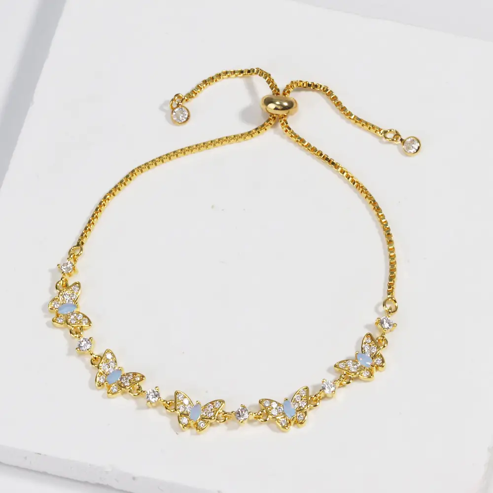 Simple Personality Love Heart Bow Tie Bracelet
