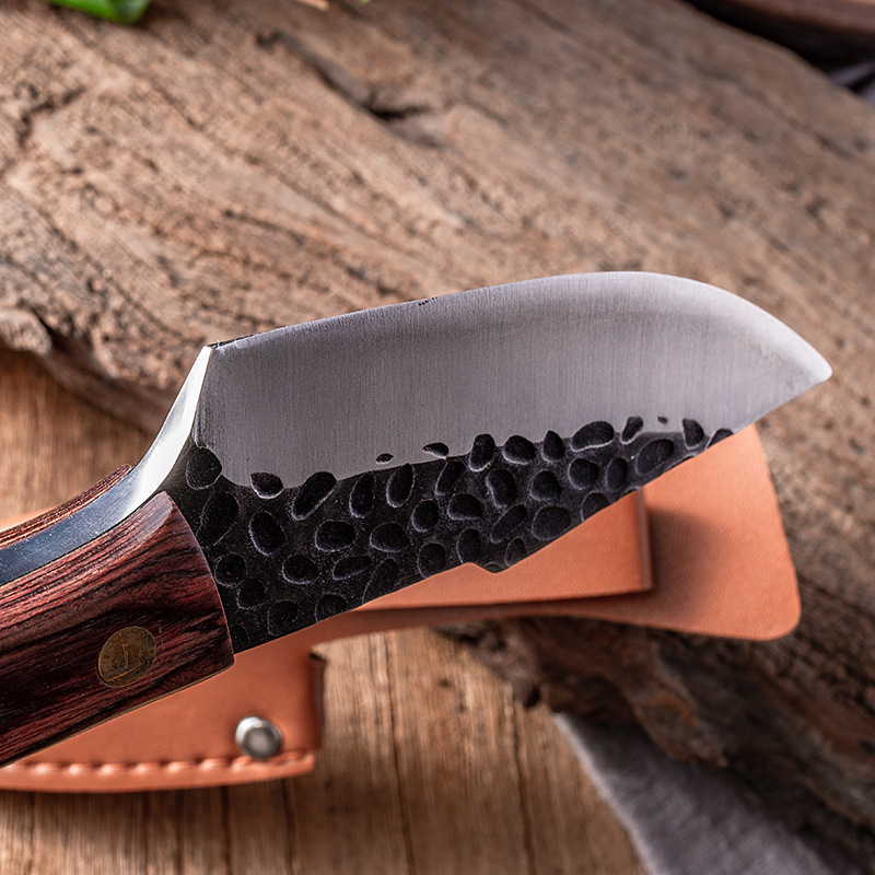 سكين منزلي متعدد الاستخدامات مع غمد جلدي