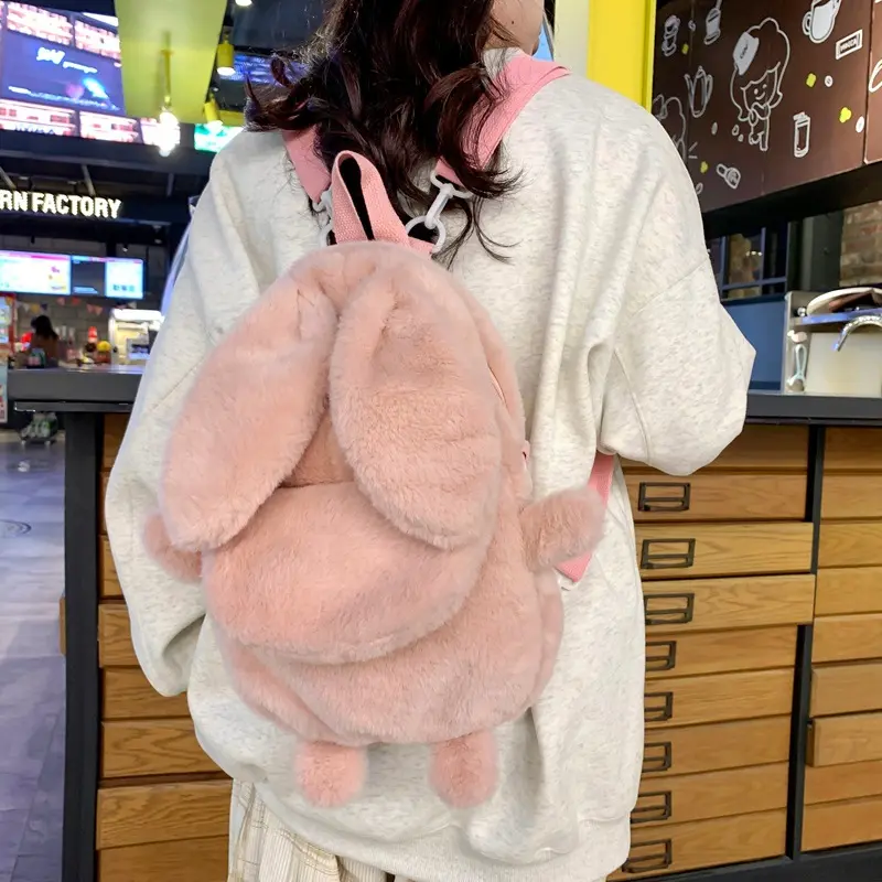 Autumn And Winter Plush Backpack
