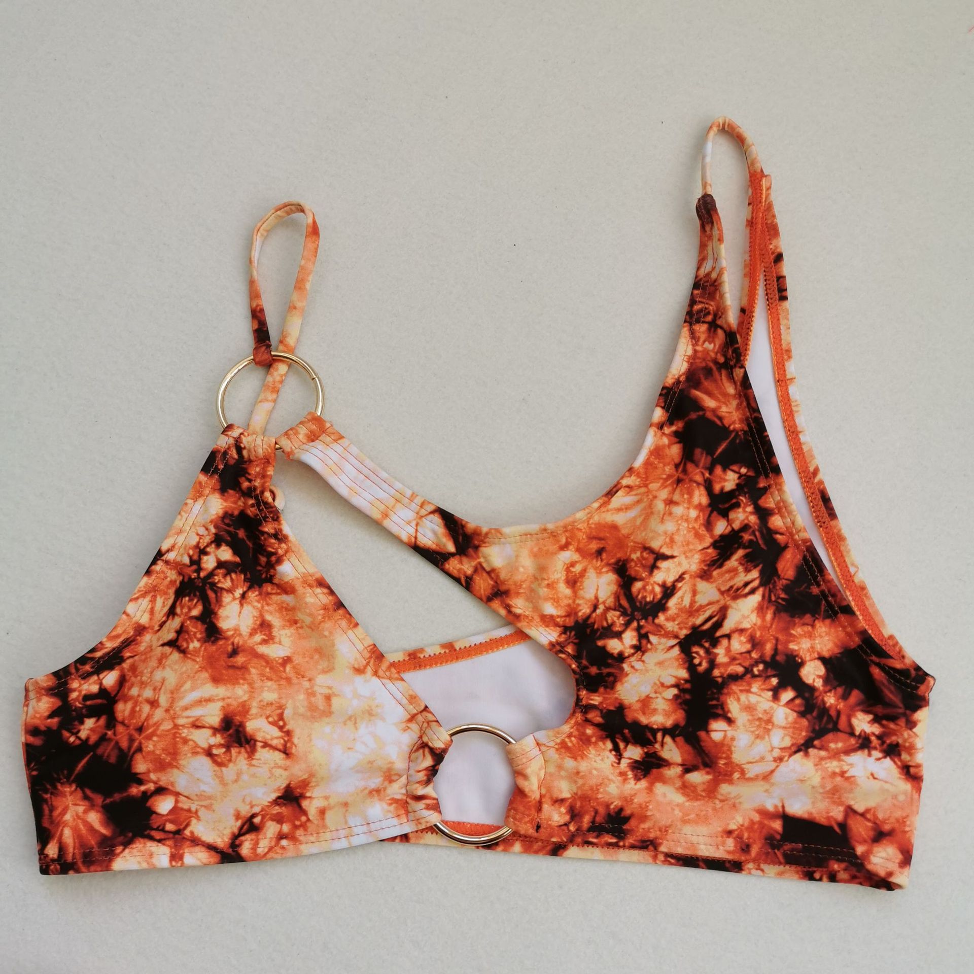 Title 15, Tie-Dye Hollow Sexy Bikini Ladies Swimwear