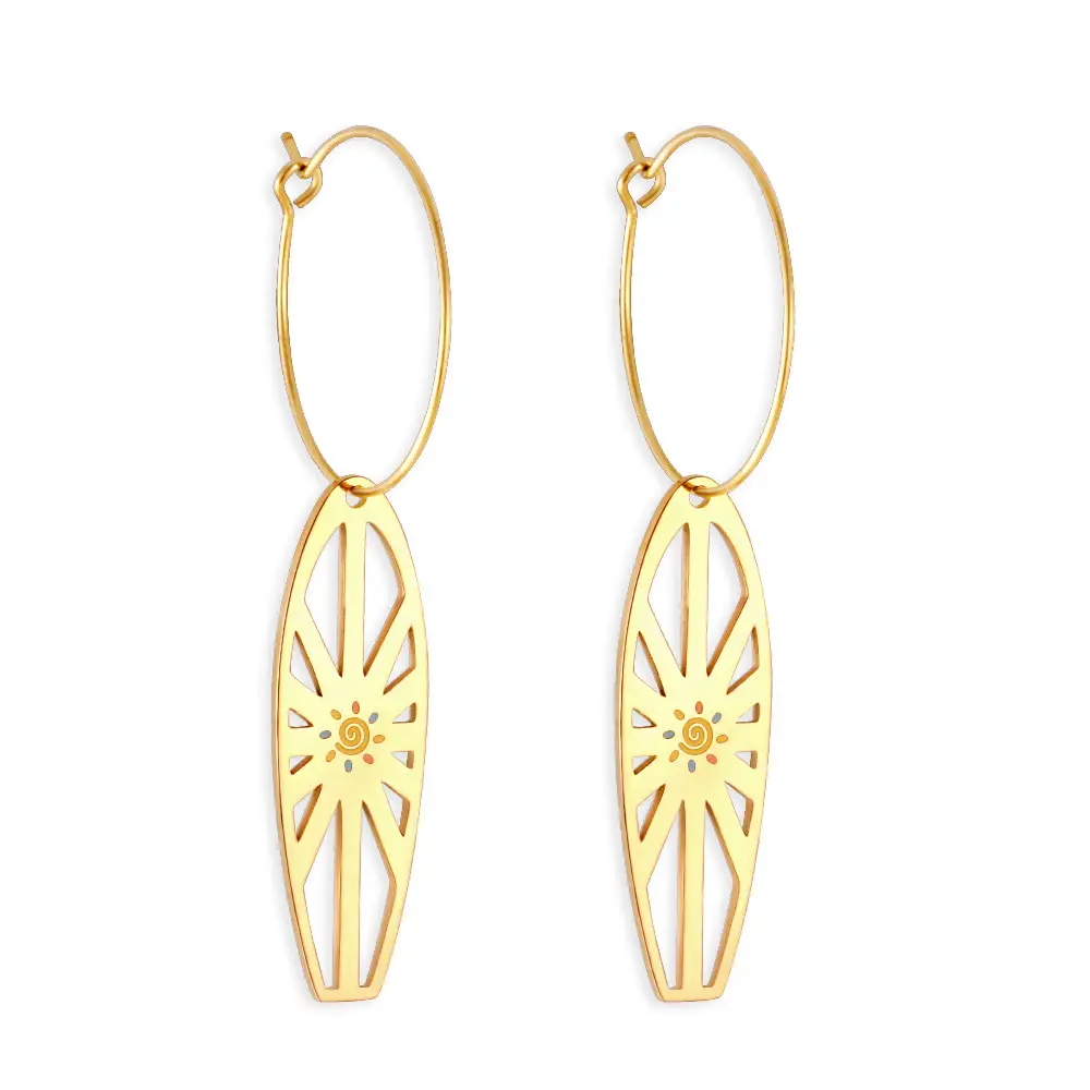 Fashion Minimalism Earrings Fan Special-interest Design