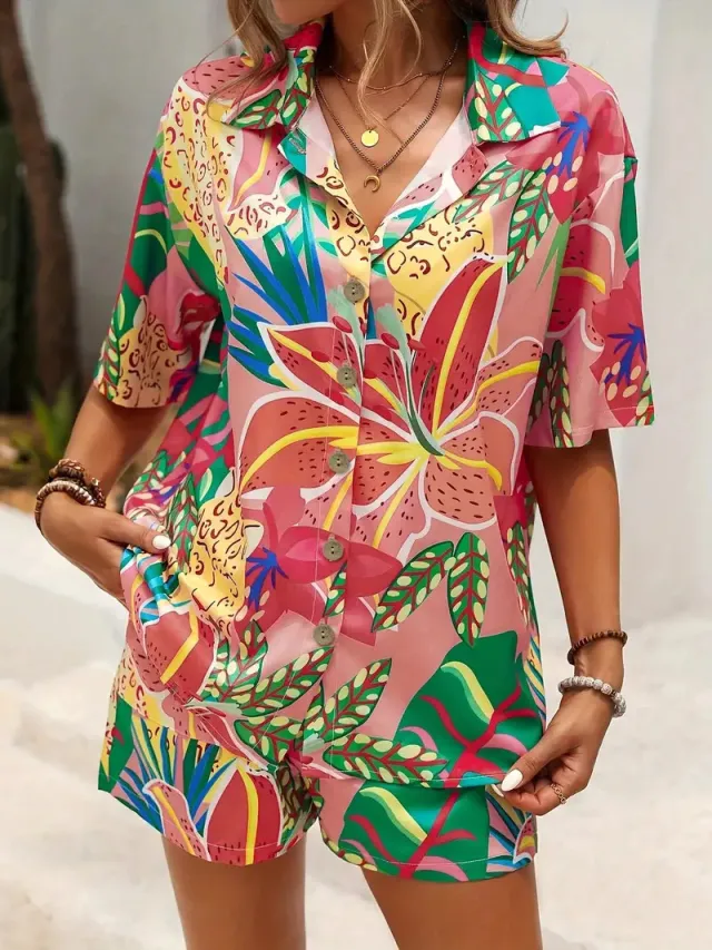 Hawaiian Style Short Sleeve Shirt Shorts Suit Mcc01179 4Xl - Shop at LoveMi