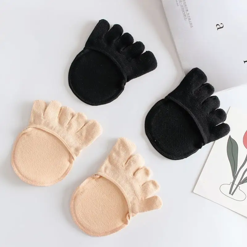 Five-toe Socks Half-shoe Sponge Pad Invisible Toe