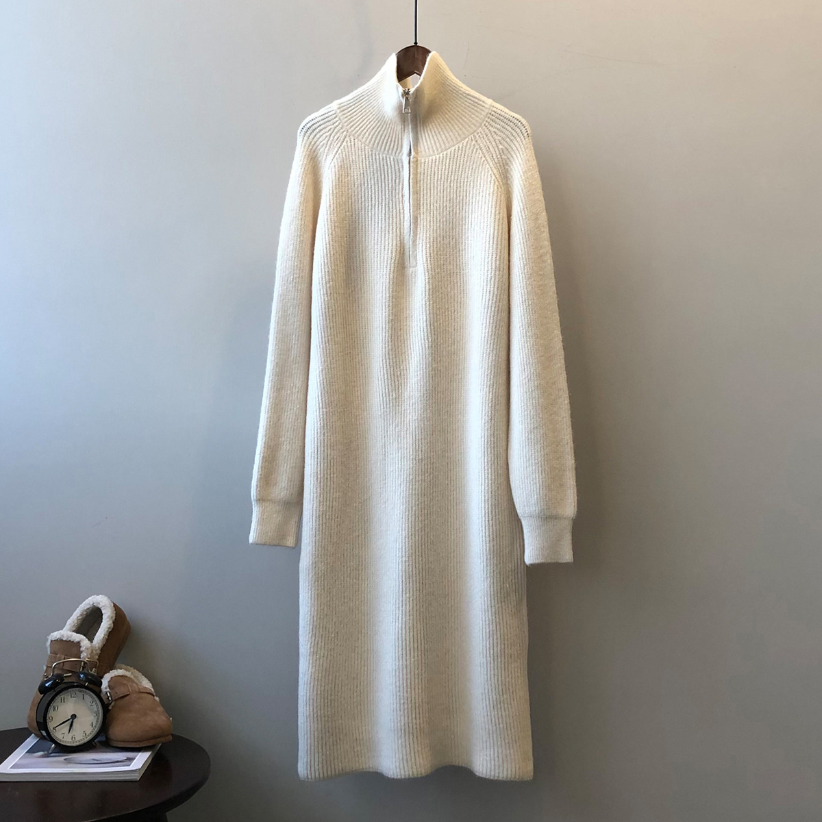 Raglan Sleeve Knit Dress, picture 4 of 5