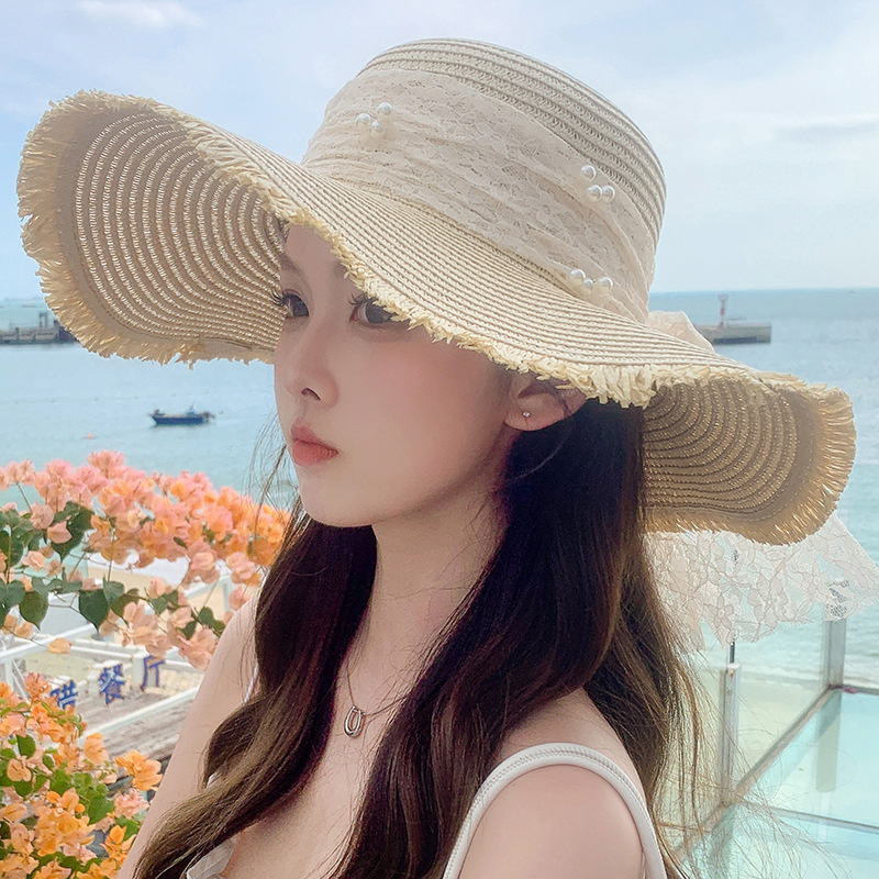 New Sweet Big Bow Sun Protection Hat Children
