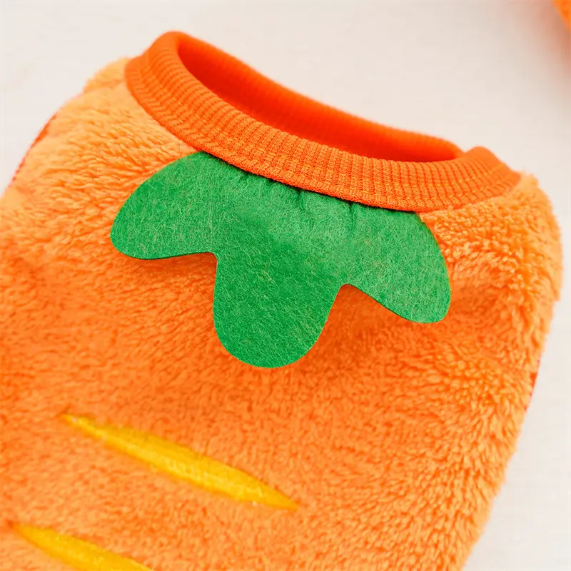 Pet Dog Winter Warm Carrot Clothes