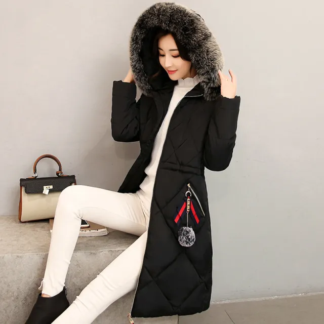 Winter Women's Clothing Korean Style Cotton padded Overknee Lengthened Black - Shop at LoveMi