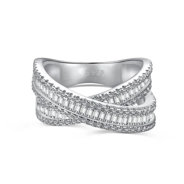 Women's S925 Sterling Silver Zircon Ring Dy120891 S W Wh - Shop at LoveMi