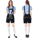 Blue Plaid Black Strap