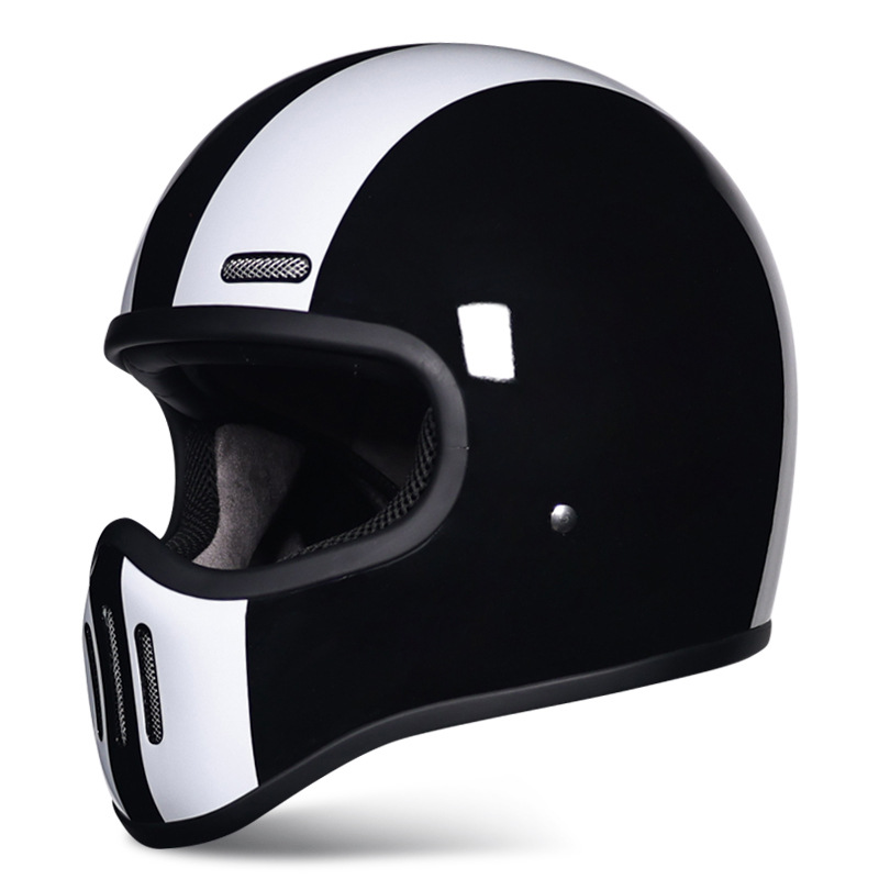Small-shell Retro Helmet For Motorcycles, Cruisers, And Scooters