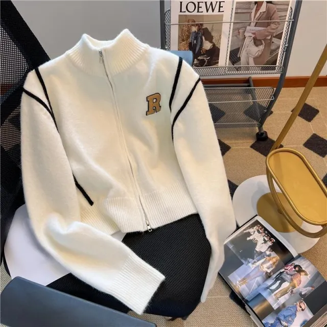 American Lazy Sweater Women's Coat White - Shop at LoveMi