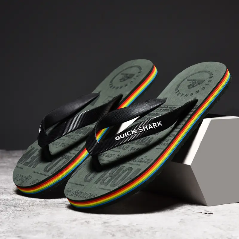 Flip Flops Men's Non-slip Flip-flop Beach Slippers
