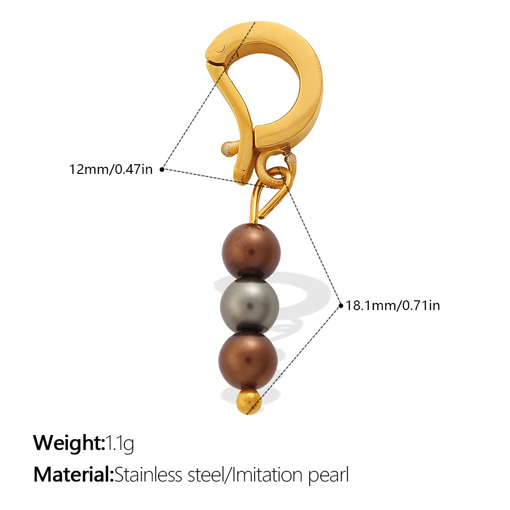 Stainless Steel Pearl Pendant, picture 10 of 12