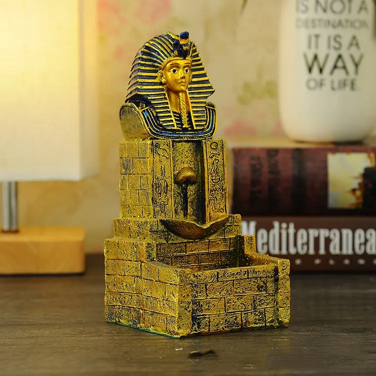 Creative Ancient Egypt Backflow Incense Burner Resin