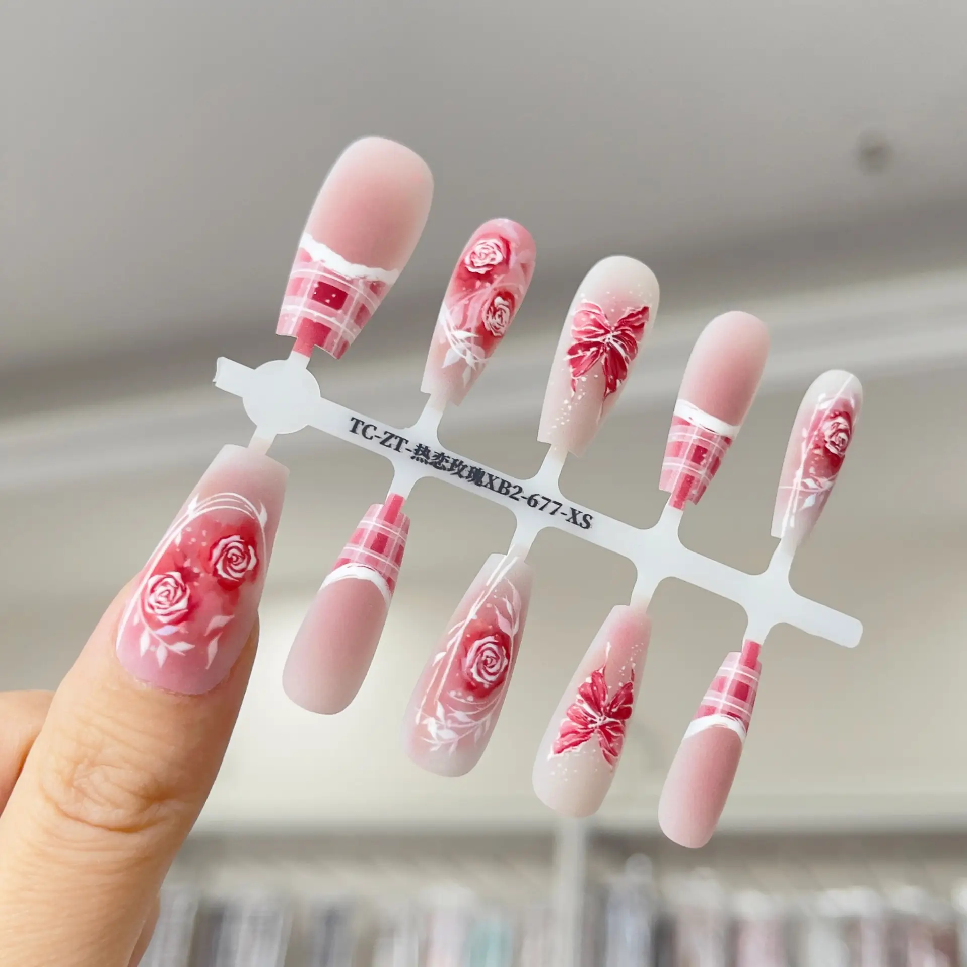 Summer Manicure New Chinese Ancient Style French Ballet Glossy Seal Layer