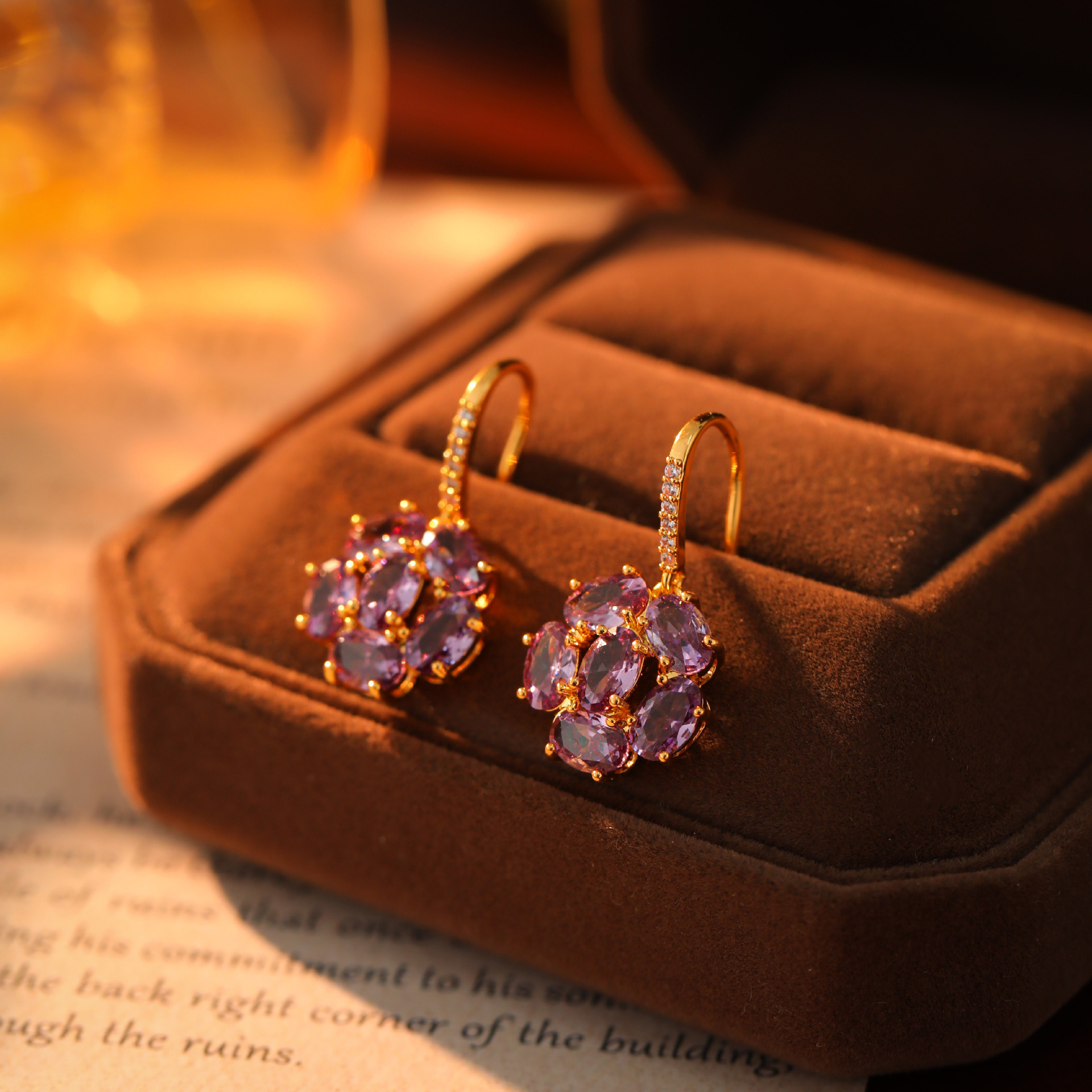 Eastward-bound High-end Niche-design Ear Hooksearrings