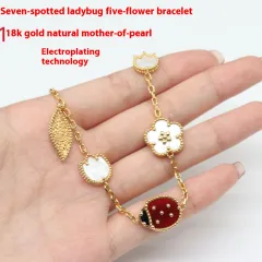 LADYBIRD Bracelet Fashion Design Ornament - Gold - View 1