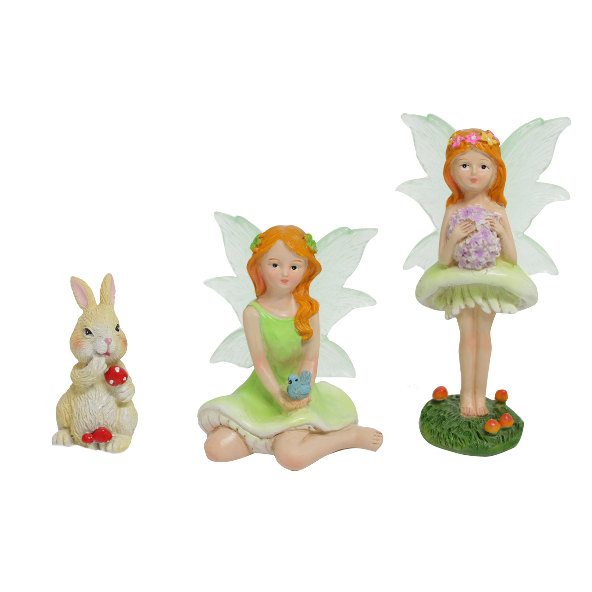 Mushroom Fairy Resin Ornament Accessory