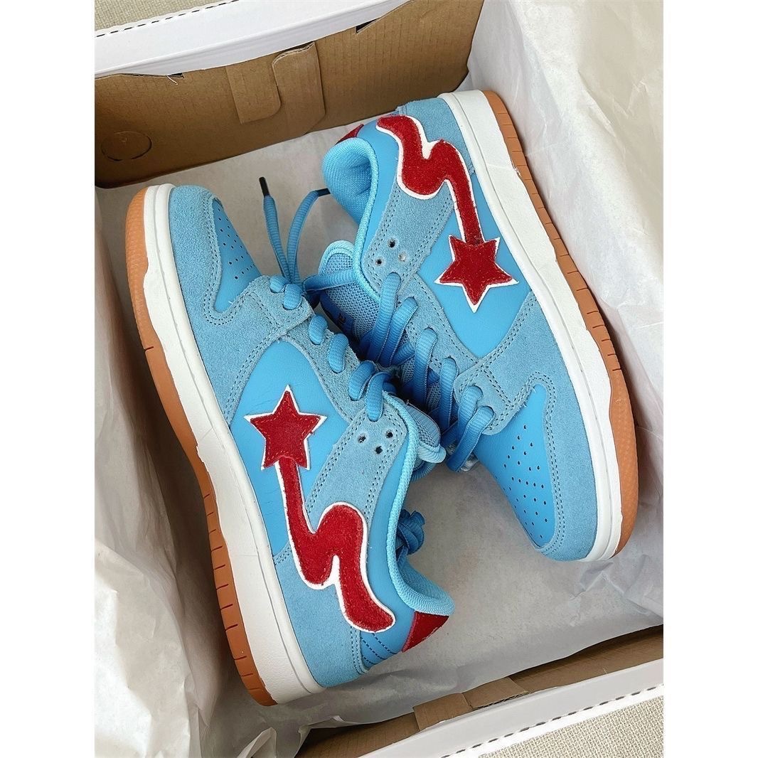 Couple Casual Trend Niche Color Matching Meteor Board Shoes