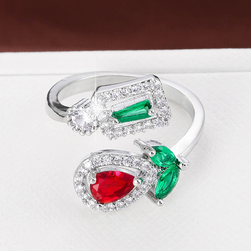 Retro High-grade Socialite Style Tulip Flower Ring