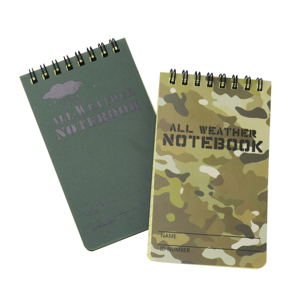 Title 2, Outdoor Waterproof Notepad Camouflage PVC Notepad