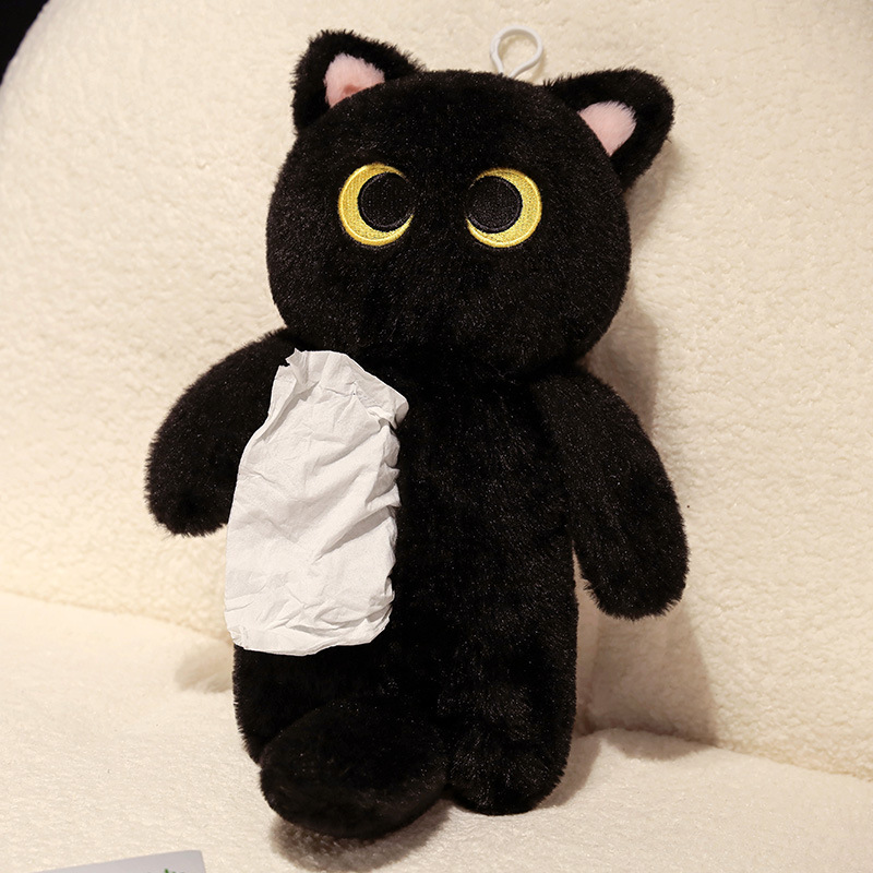 Black Cat Tissue Box