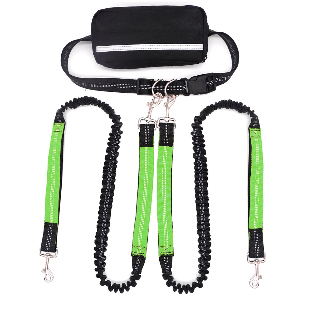 Doubl-headed LeashOne Leash For Two DogsRunning And Walking Dog Leash With Burstresistance 2