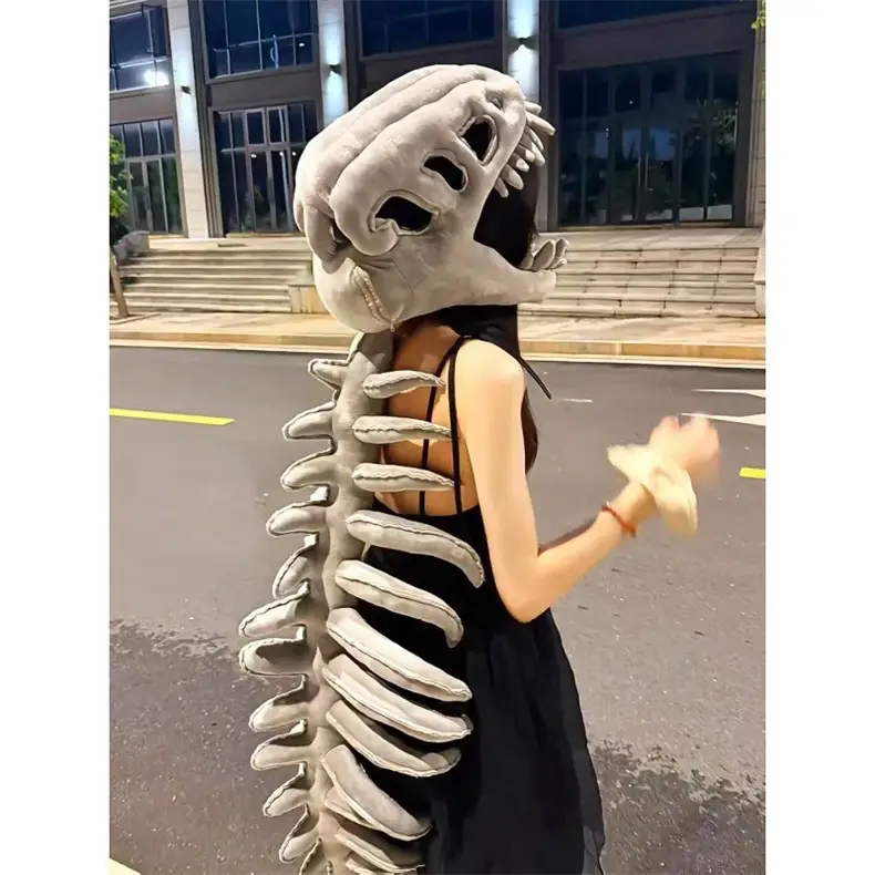 Dinosaur Skeleton Plush Toy Skeleton Headgear Toy