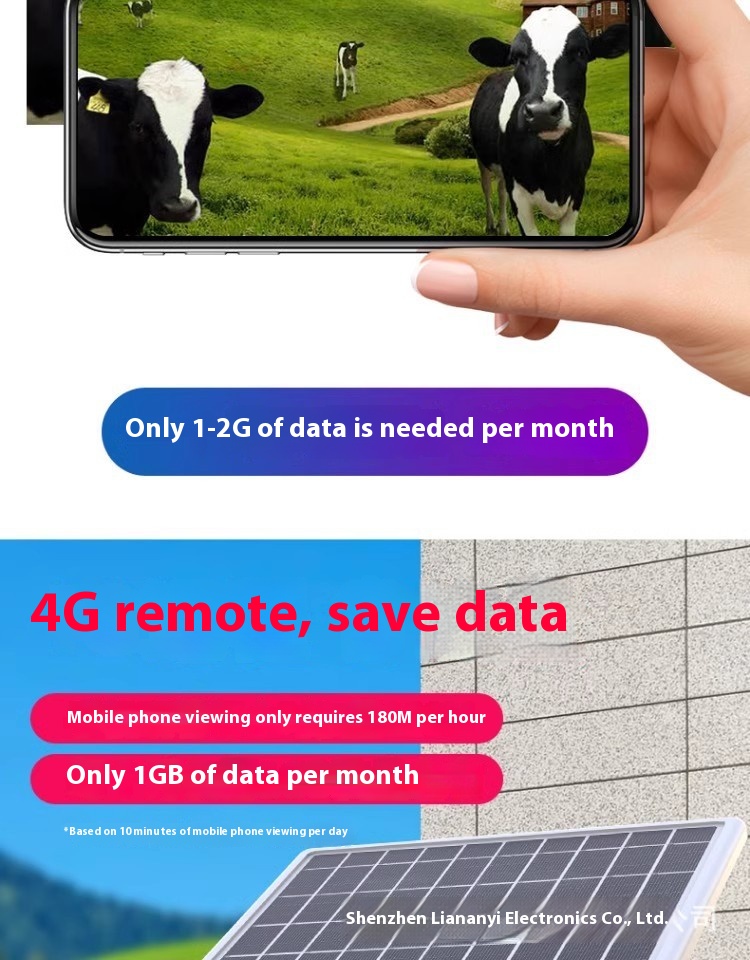 Solar Home Surveillance Camera Dual-screen Outdoor Wifi4g Intelligent Network - Image 19