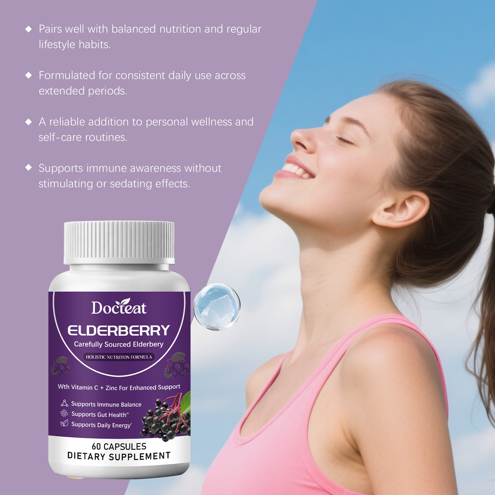 Daily Stable Balance Care Body-supporting Dietary Supplement Capsules