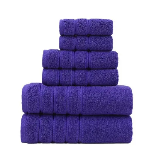 Bath Towel Suit Pure Cotton Home Bath Purple - Shop at LoveMi