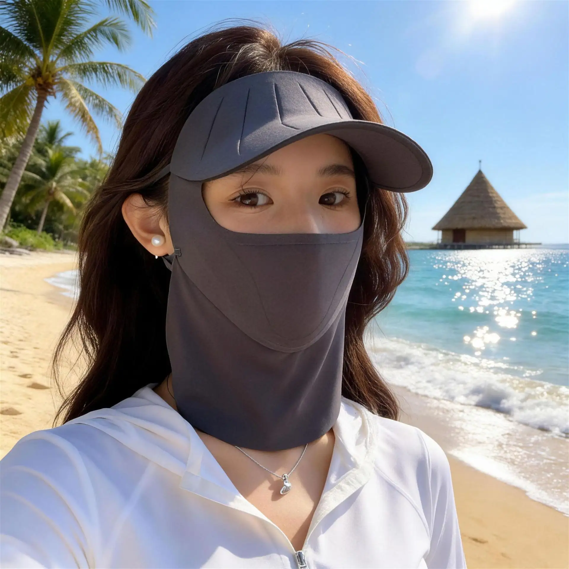 Womens Sun-Protective Face Mask