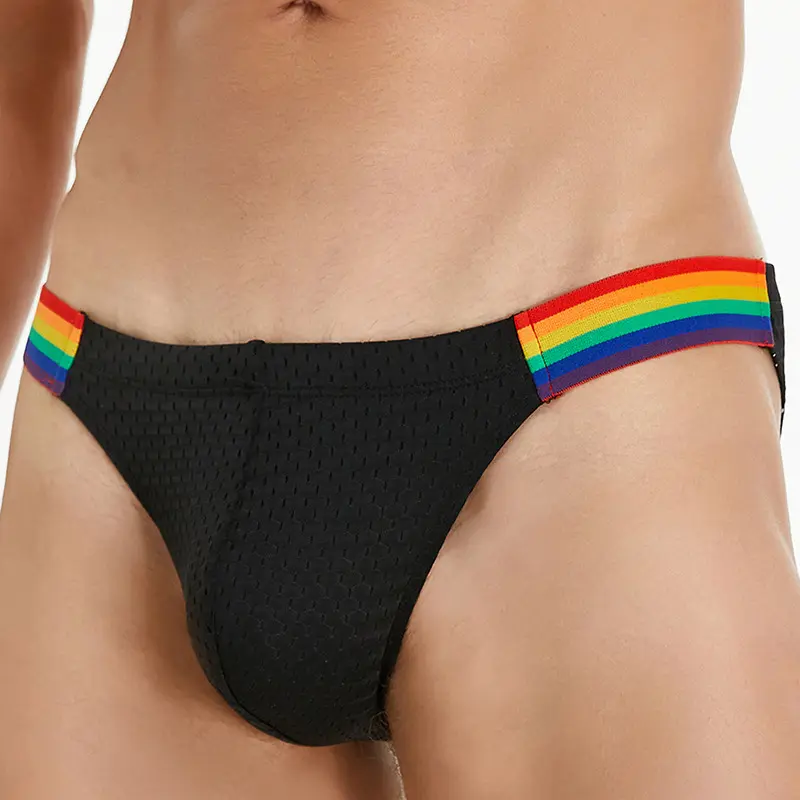 Men's Briefs Comfortable Nylon Mesh Low Waist