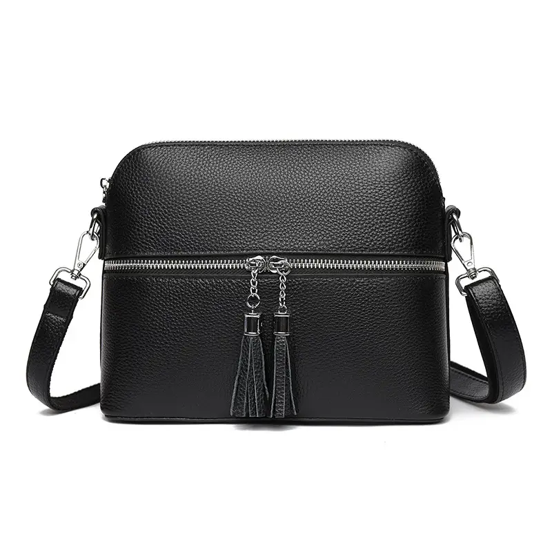 Fashion Casual Large Capacity Shell Bag Top Layer Leather One-shoulder Crossbody Bag