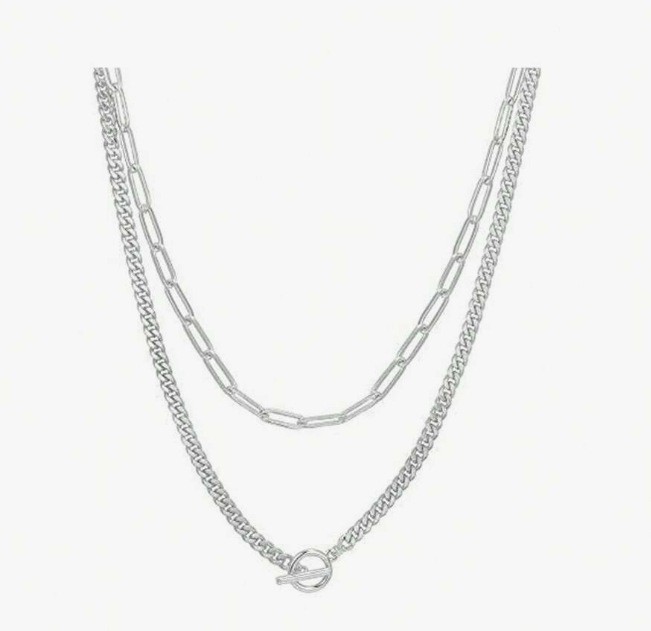 Womens Retro Alloy Layered Clavicle Necklace - Image 21