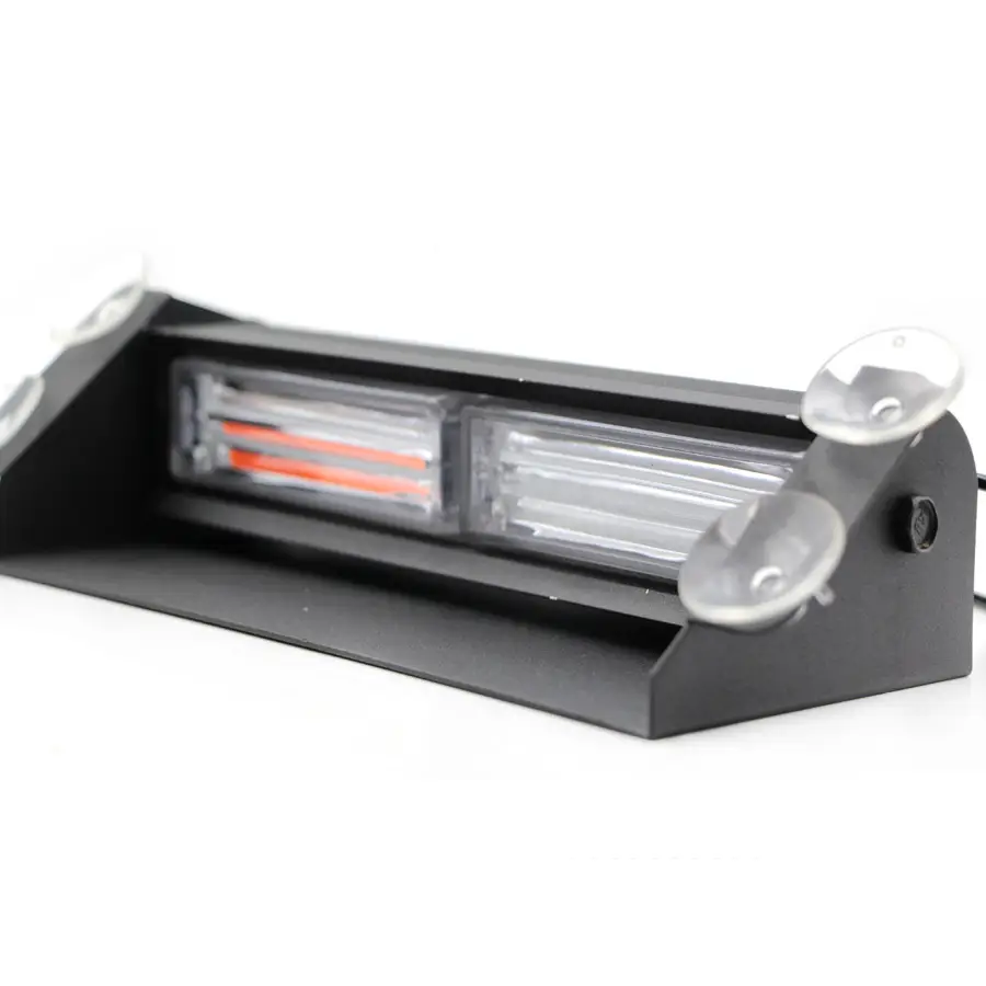 Highlight COB6led Suction Cup Strobe Light Car Front Windscreen Shovel Light Counterattack Light Strobe Lamp