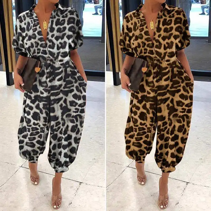 Retro Womens Short-sleeve Casual Pants