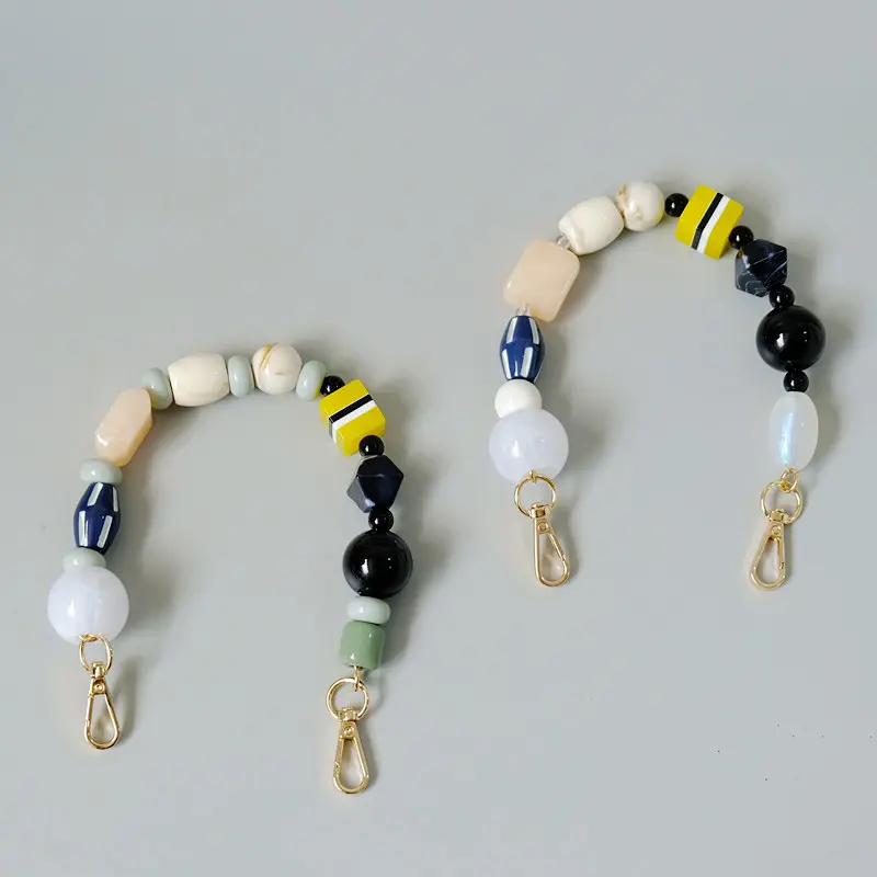 Fashionable Colorful Vintage Handmade Beaded Bag Chain
