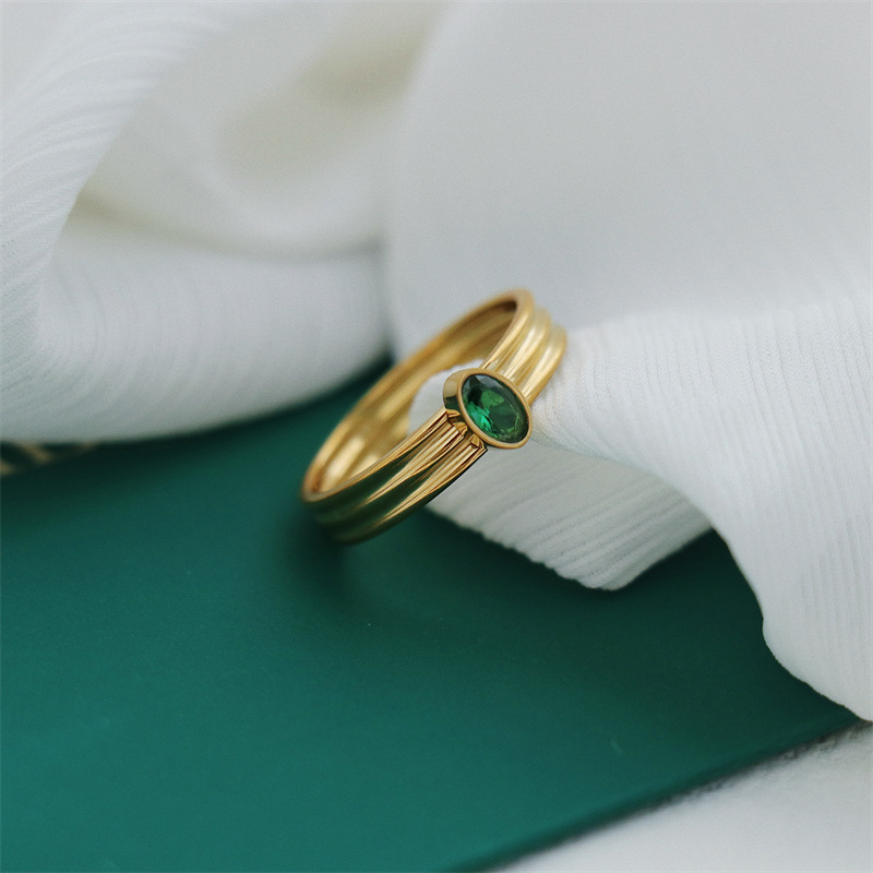 Women's Retro Double-layer Lvzuan Ring