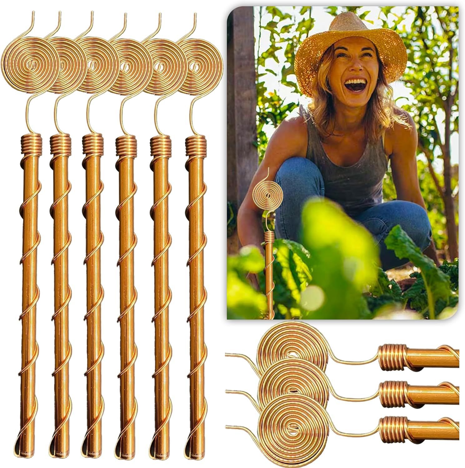 Electrically Charged Plant Stakes Garden Plant Support Frames